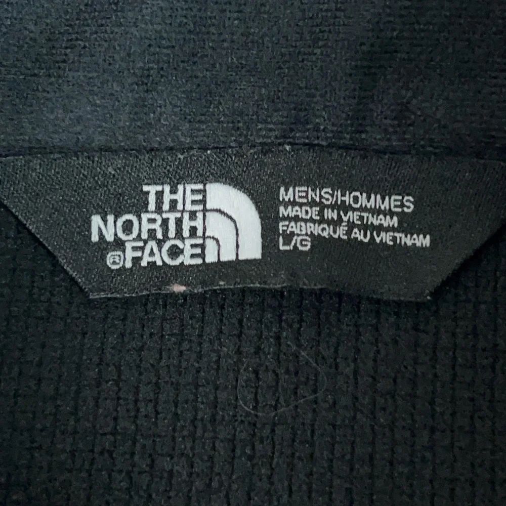 The North Face Vest Mens Large Gray‎ Softshell Full Zip Logo Windbreaker Hiking